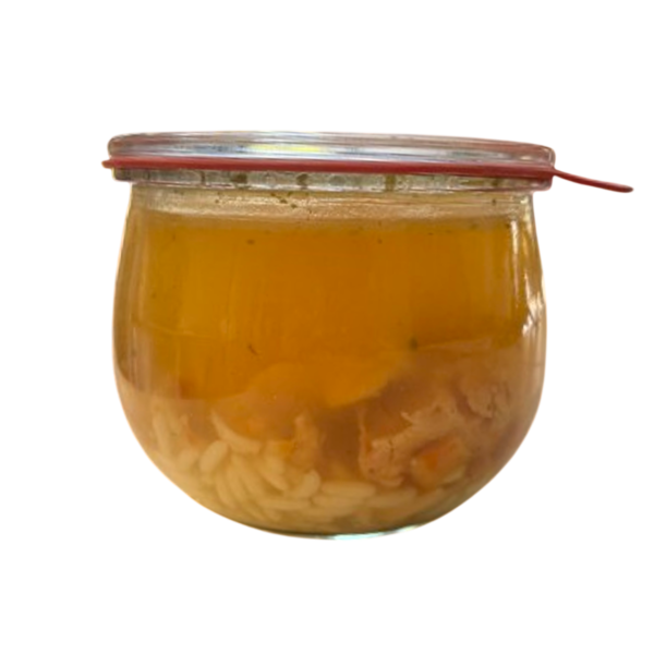 Hühnersuppe 480ml im Weckglas